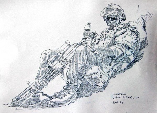 Эскиз тату война