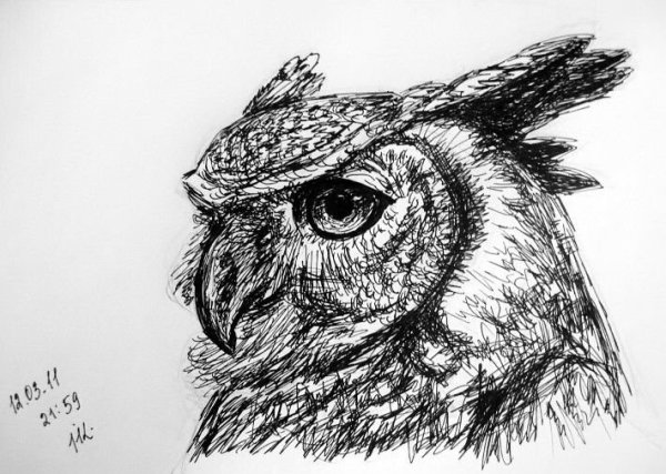 Зарисовки гелевой ручкой