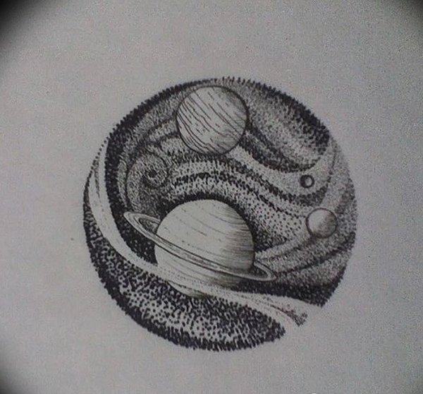 Планеты Графика эскиз