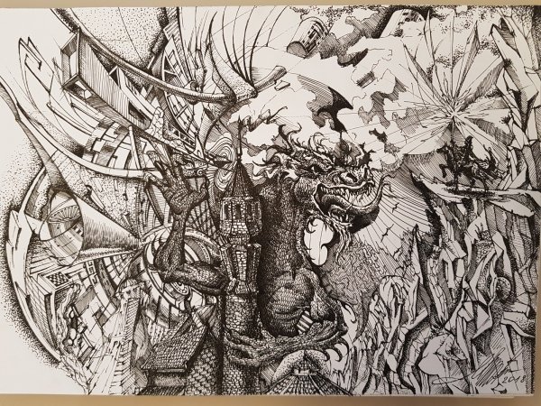 Арт гелевая ручка