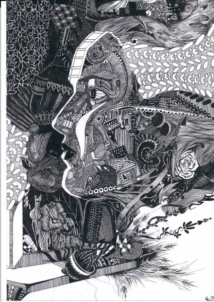 Картины гелевыми ручками