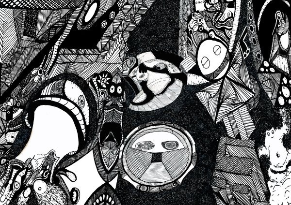 Страх абстракция композиция