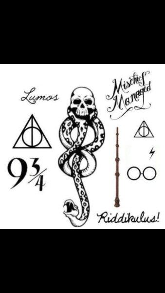 Тату Гарри Поттер эскизы