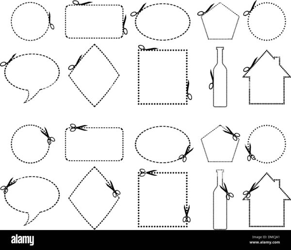 Карточки для вырезания ножницами