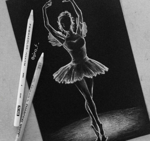 Балерина рисунок