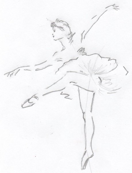 Рисование балерины