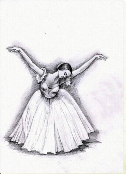 Танцы картинки карандашом