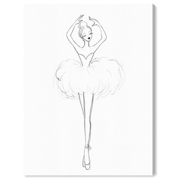 Балерина рисунок маркерами