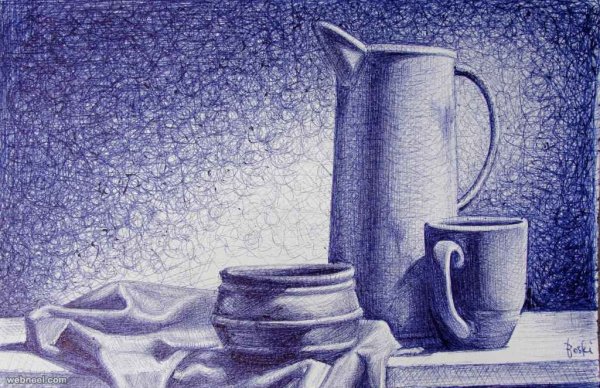 Натюрморт ручкой