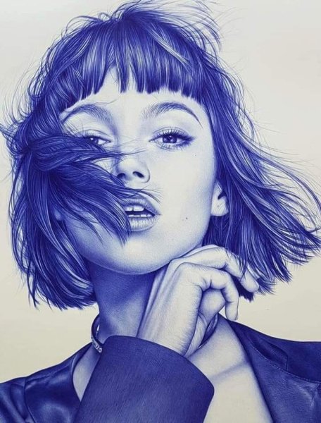 Рисунок шариковой ручкой