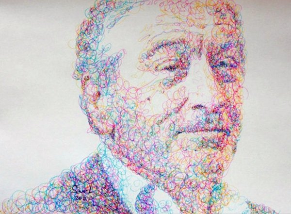 Необычное рисование портретов