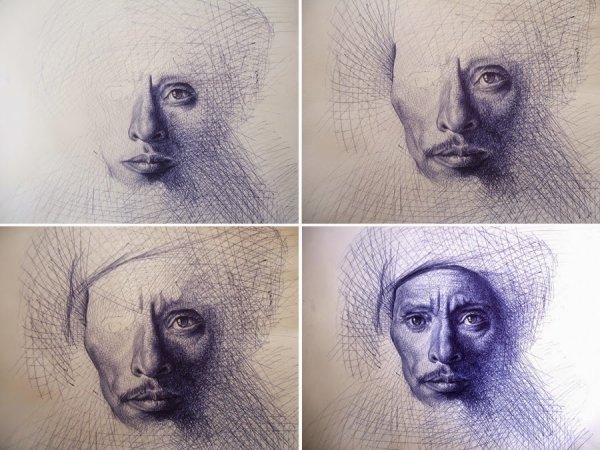 Шедевры шариковой ручкой