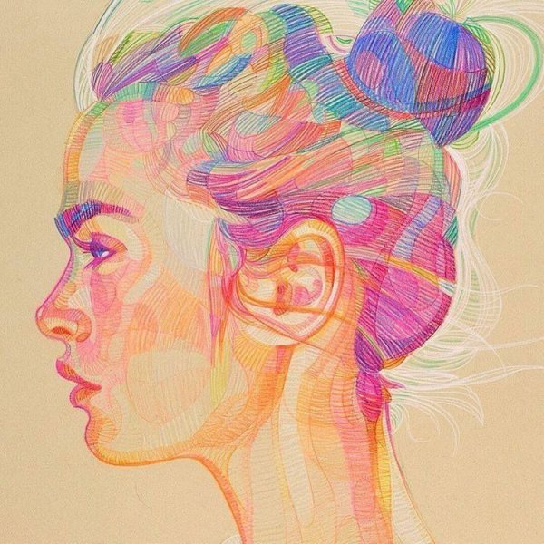 Портрет в цветной графике