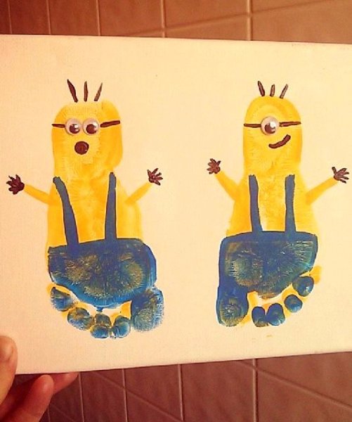 Рисование отпечатками