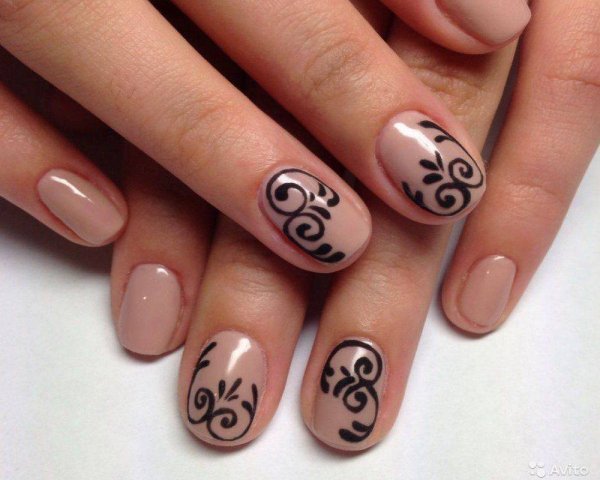 Узоры на короткие ногти