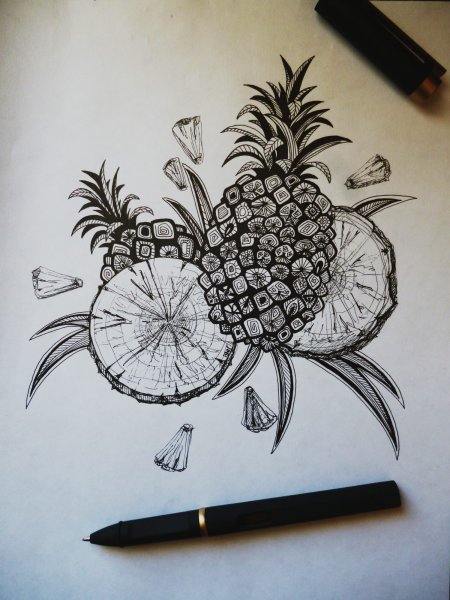 Красивые рисунки гелевой ручкой