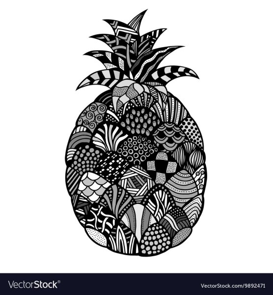 Орнамент фрукты в стилизации