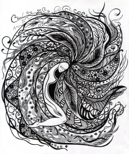 Графика гелевой ручкой