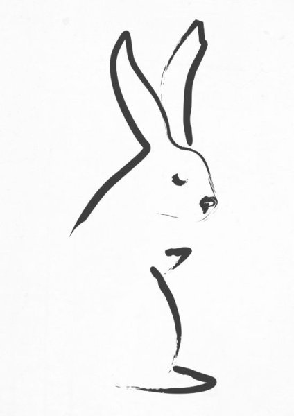 Заяц одной линией