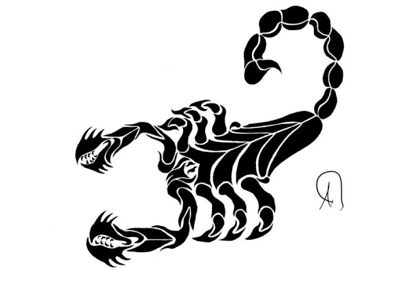 Кельтский узор Скорпион