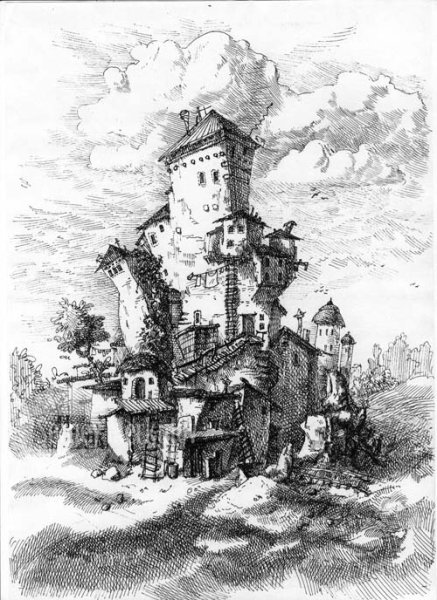 Замок гелевой ручкой