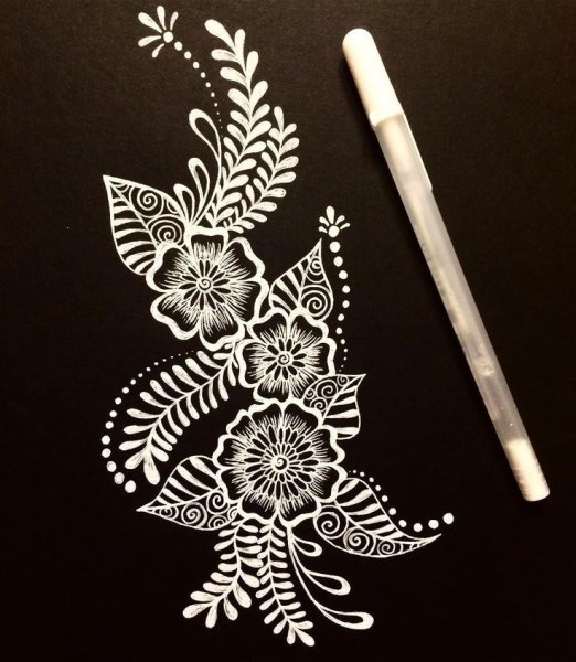 Белая ручка для рисования