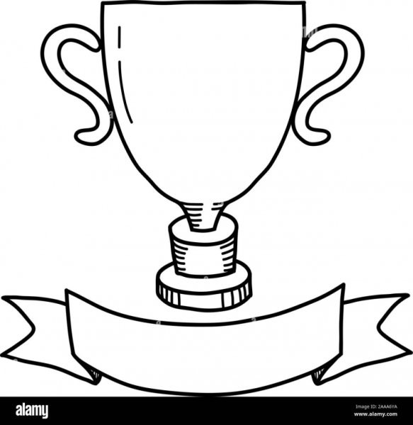 Раскраска Кубок 1 место