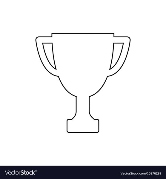 Кубок трафарет для вырезания