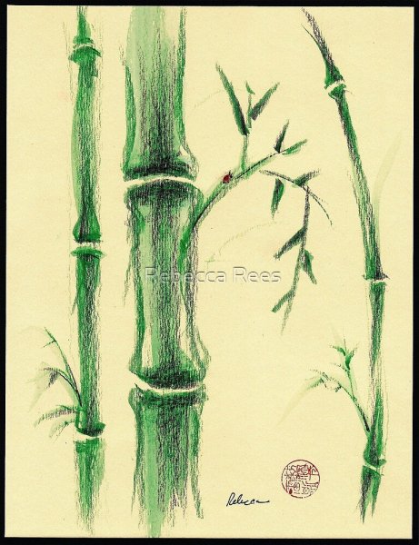 Бамбук в японской графике