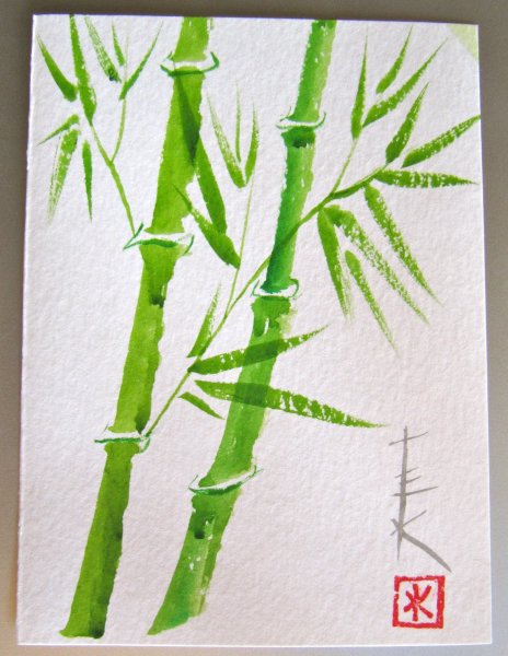 Бамбук рисунок