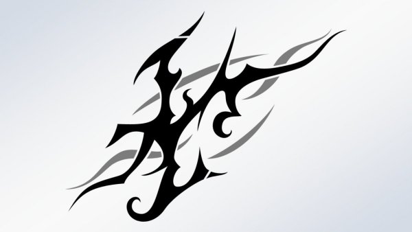 Крутые тату на бумаге