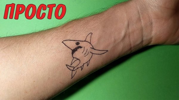 Прикольные тату на руку легкие