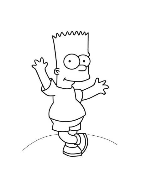 Симпсон нарисовать Барта Симпсона