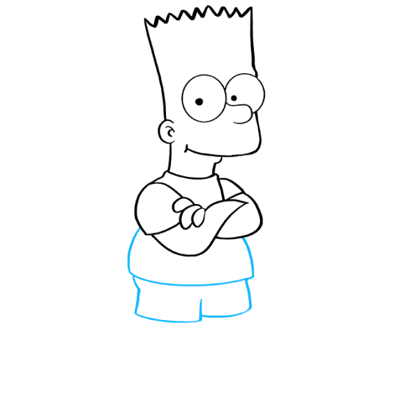Барт симпсон поэтапно