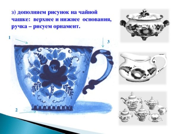 Изо Гжель чашка