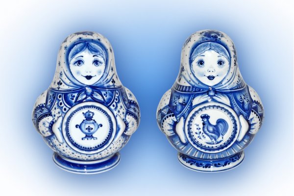 Матрешка роспись Гжель