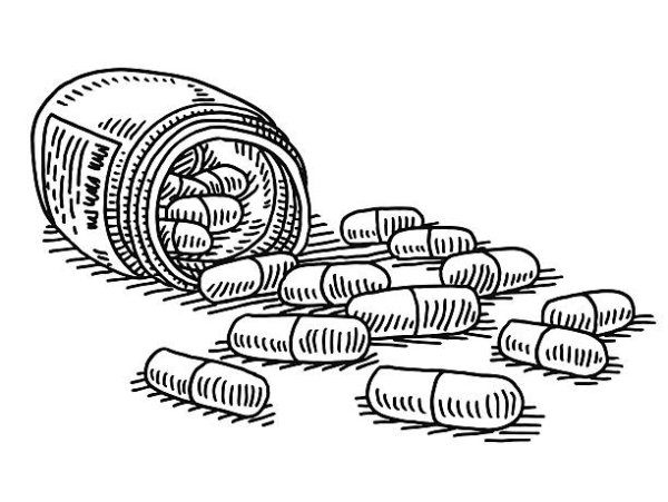 Лекарства рисунок карандашом