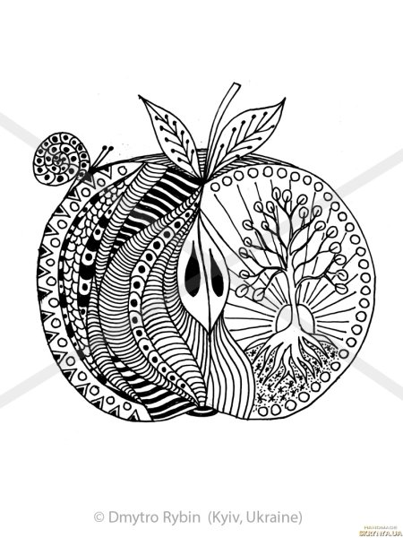 Стилизованные фрукты