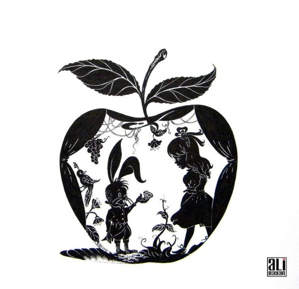 Стилизация яблока