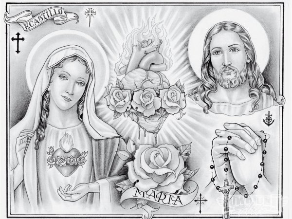 Иисус набросок