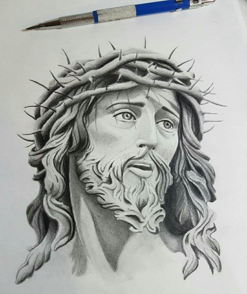 Лик Христа вектор