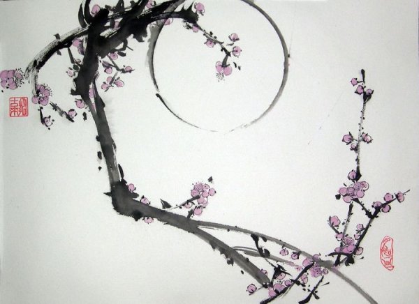 Веточка Сакуры Луна