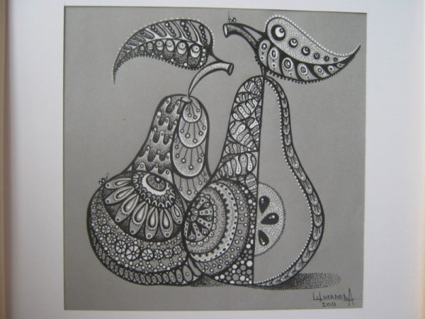 Декоративное рисование гелевой ручкой