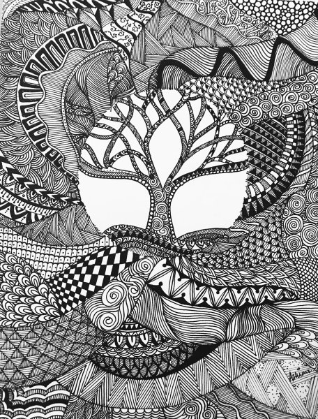 Зентангл зенарт