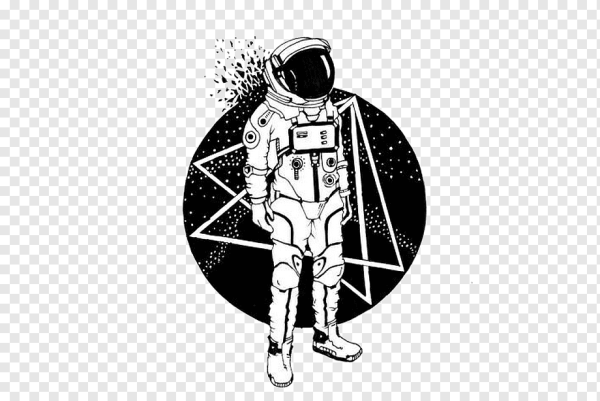 Космонавт в космосе