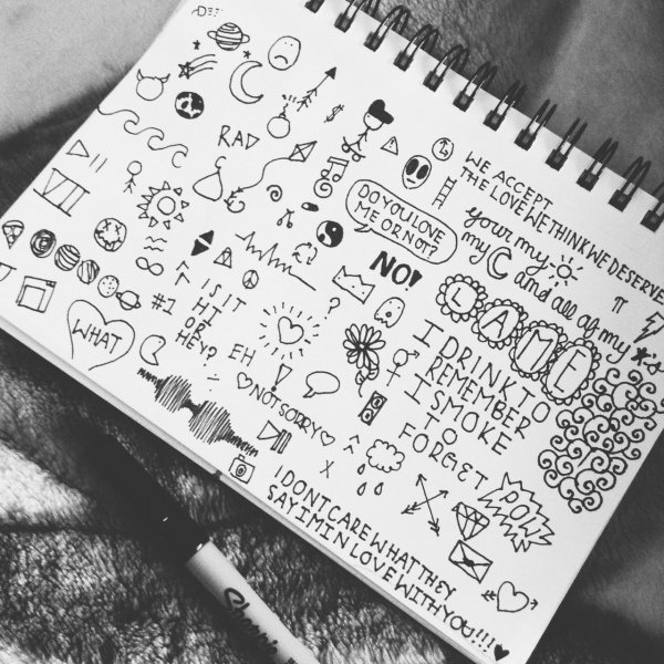 Мелкие рисунки для скетчбука