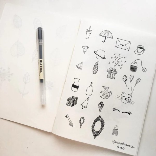 Рисунки для срисовки в скетчбук