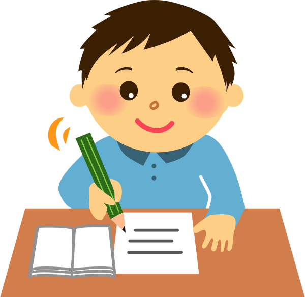 Ученик пишет