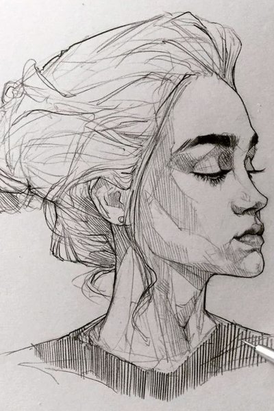 Рисунок шариковой ручкой