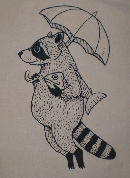 Стилизованный енот